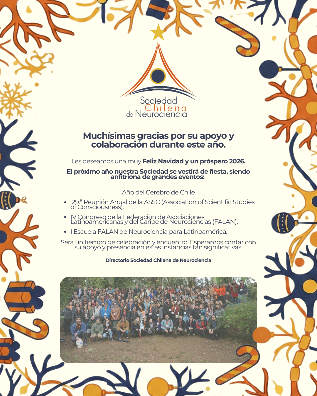 Saludo Navideño a nuestros socios/as