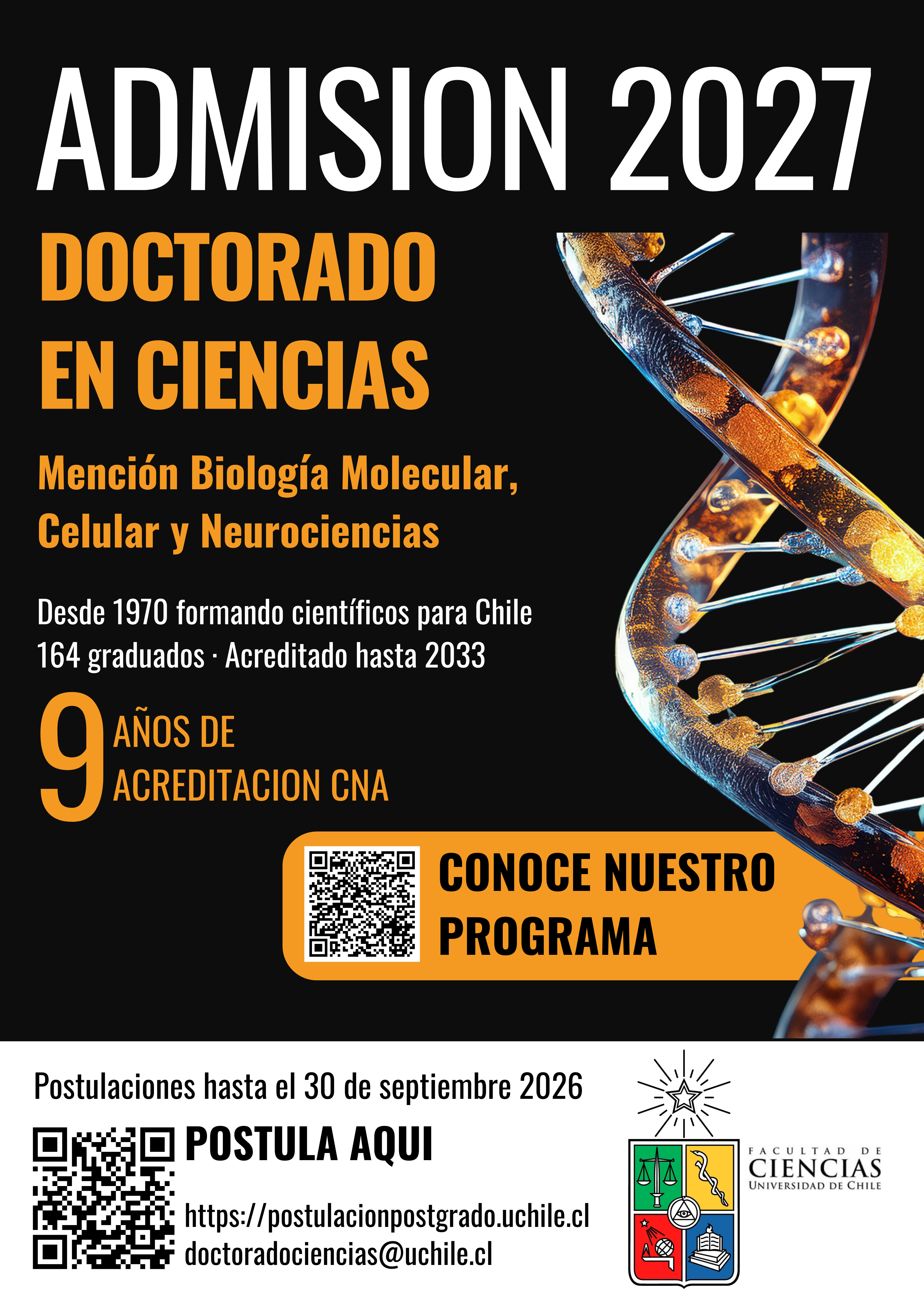 Postulaciones Abiertas Doctorado en Ciencias BMCN